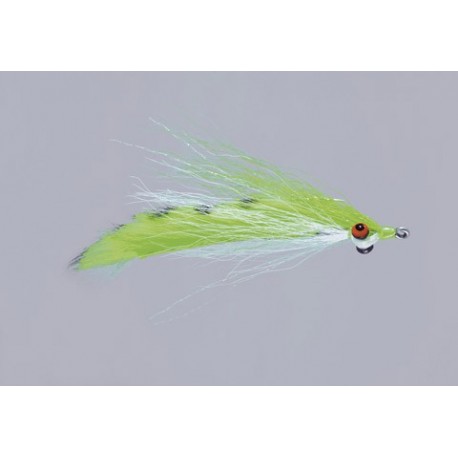 Clousers Chart White Barred Fur Strip Minnow