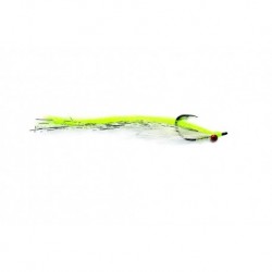 Mega Clouser Chartreuse & White