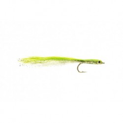 Mikklesons Epoxy Baitfish Chartreuse & White