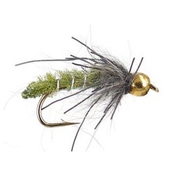 Bh Rub a Dub Caddis Pupa Olive
