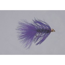 Beadhead Purple Wooly Bugger Weighted