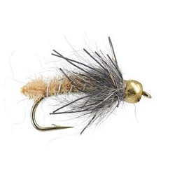 Bh Rub a Dub Caddis Pupa Tan