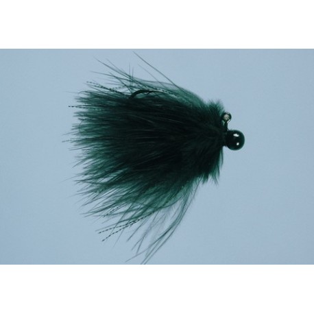 Rainys Black Hot Head Marabou Jig