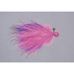Rainys Pink Purple Hot Head Marabou Jig