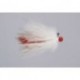 Rainys White Red Hot Head Marabou Jig