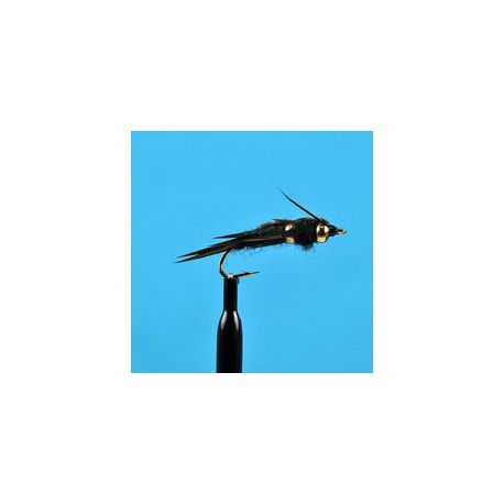 Bead Head Stone Fly Black Depth Charged