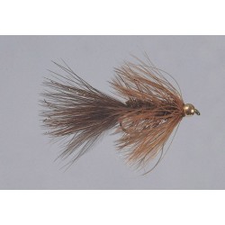 Beadhead Brown Wooly Bugger Weighted