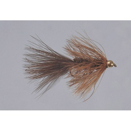 Beadhead Brown Wooly Bugger Weighted