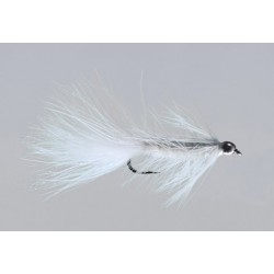Beadhead White Wooly Bugger Weighted